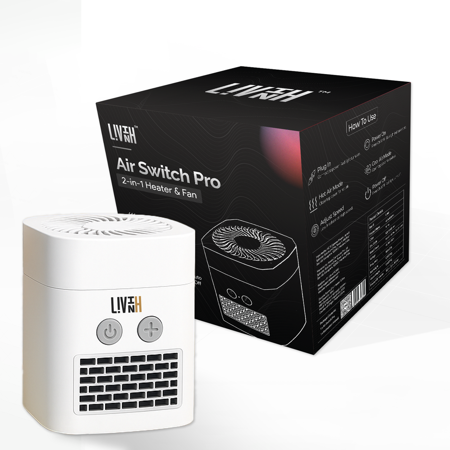 Air Switch Pro 2-in-1 Heater & Fan