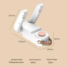 Portable & Foldable Shoe Dryer